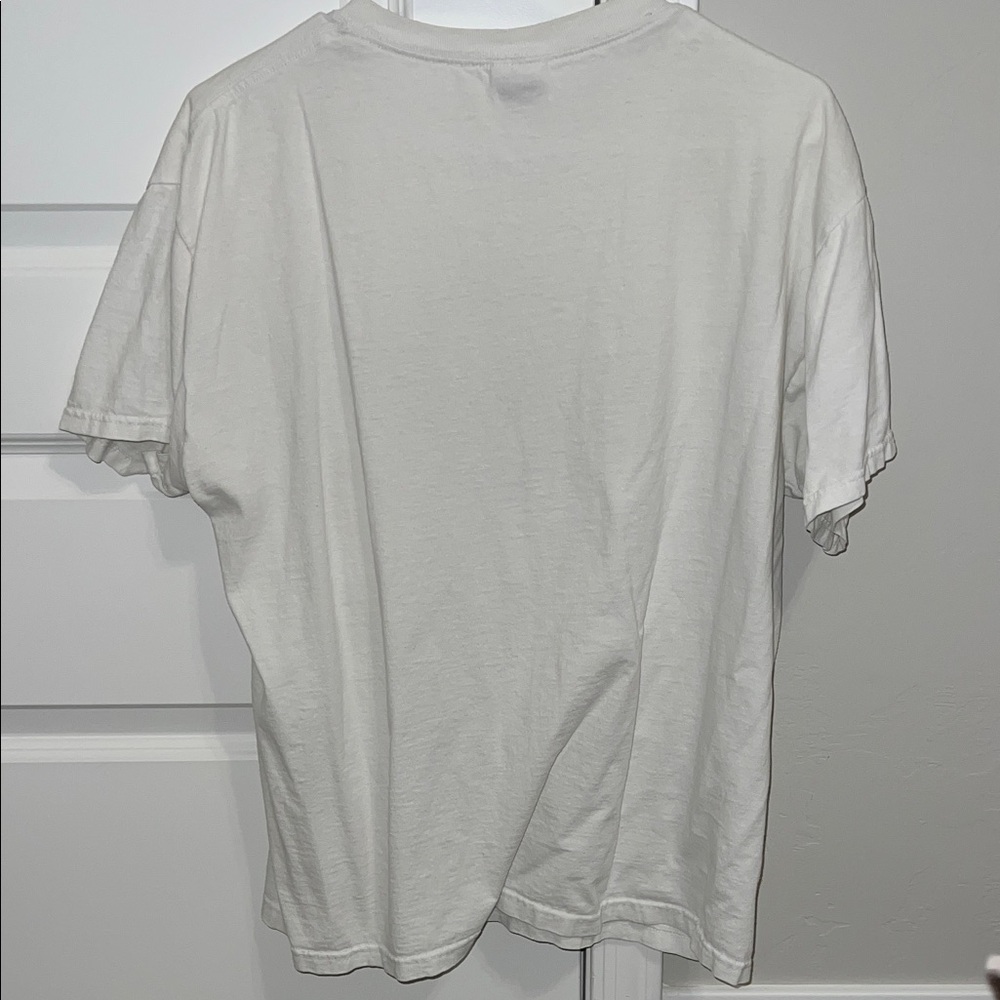 VINTAGE 90s Budweiser White and Red Logo Tee - Picture 5 of 5